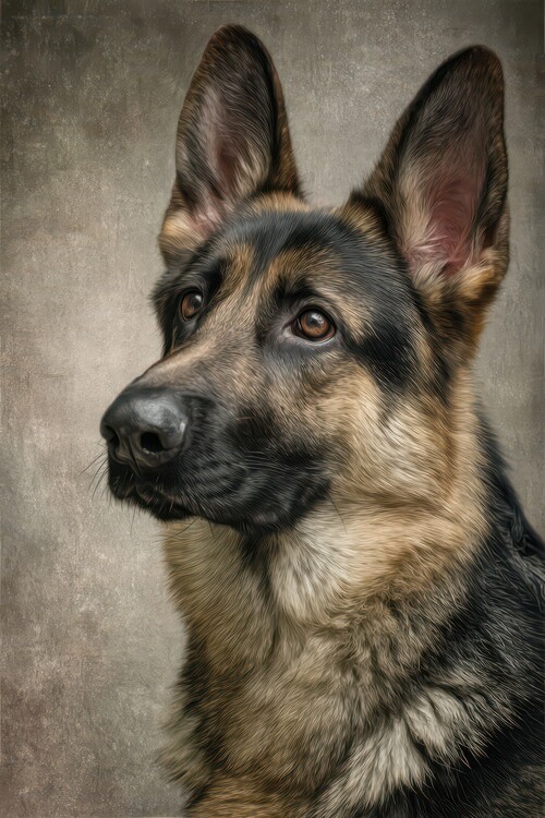 Poster Noble German Shepherd
