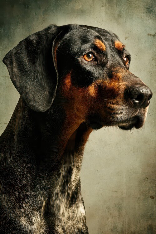 Poster Noble Hound Portrait