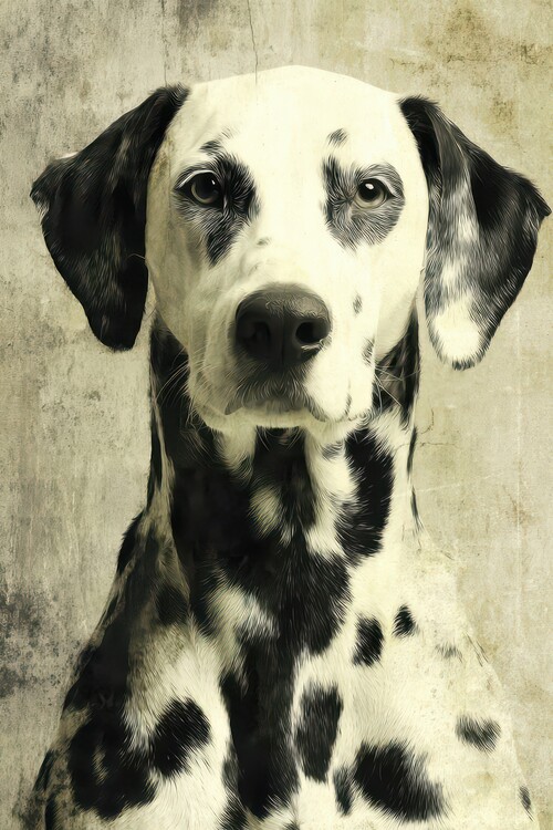 Poster Serious Dalmatian Gaze