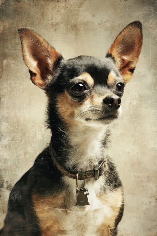 Poster Attentive Chihuahua Portrait