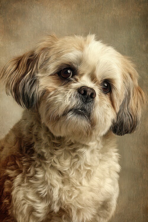 Poster Gentle Shih Tzu Portrait