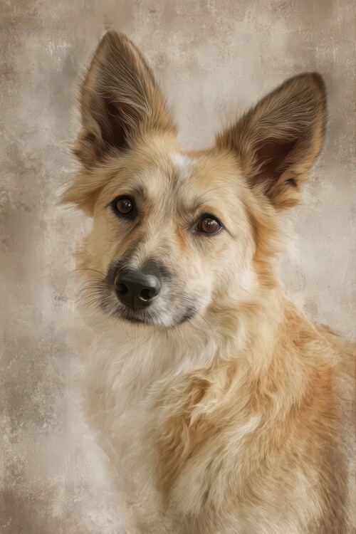 Poster Curious Brown Dog