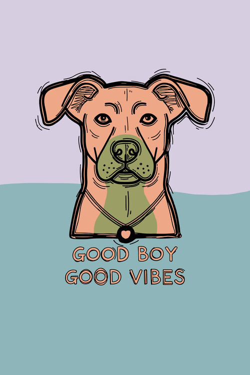 Poster Good Boy Dog Vibes