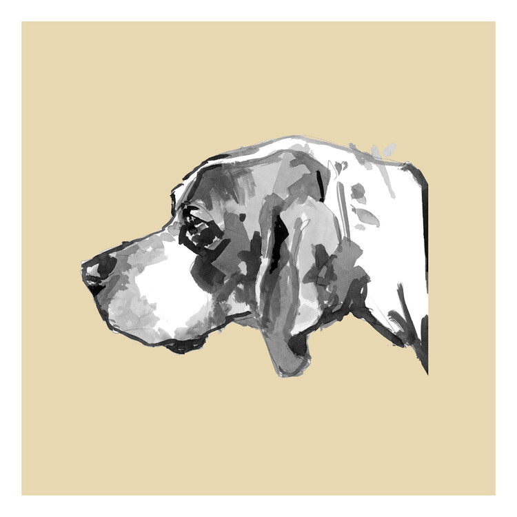 Poster Elegant Dog Profile