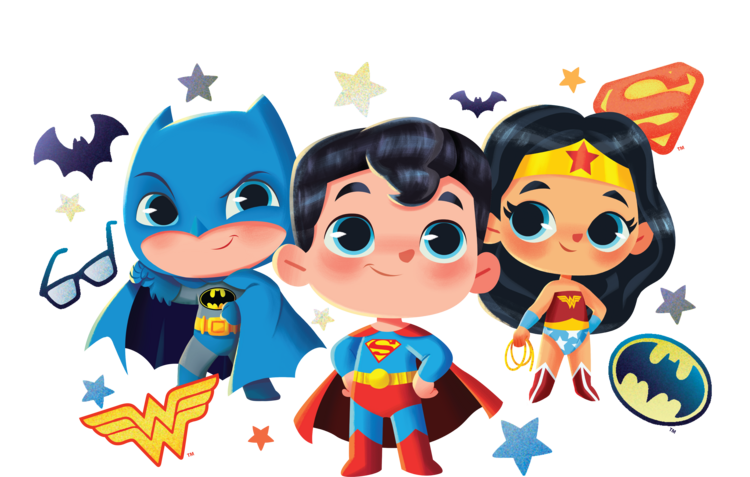 T-shirt Justice League - Cute Heroes