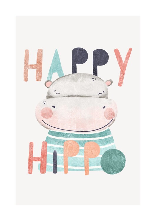 Αφίσα Happy Hippo