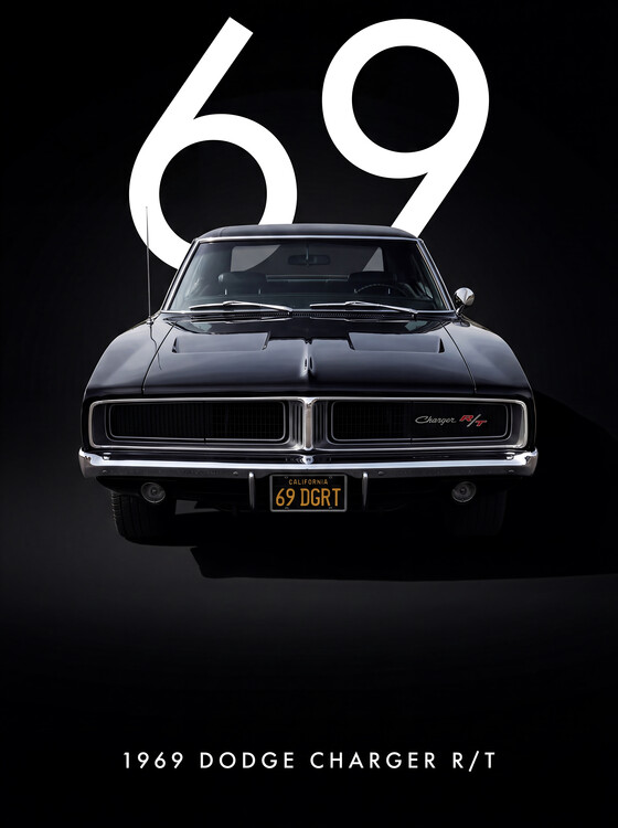 Canvas Print 1969 Dodge Charger R/T | Iconic American Muscle Car