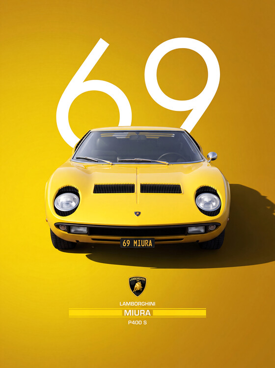 Plakat Lamborghini Miura P400 S | Iconic 1969 Italian Supercar