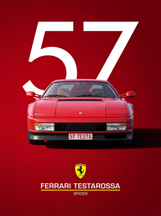 Canvas-taulu Ferrari Testarossa Spider | Iconic Italian Supercar