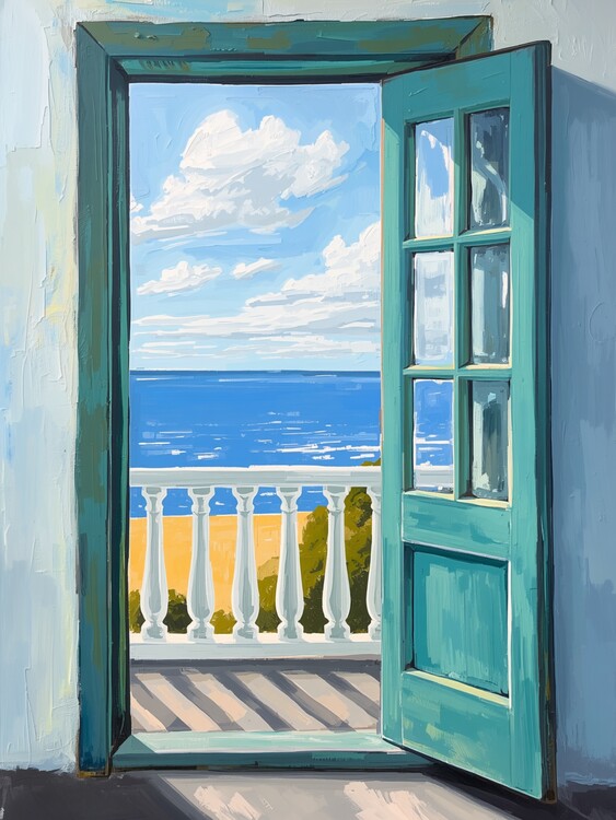 Poster Open Door to Ocean Serenity