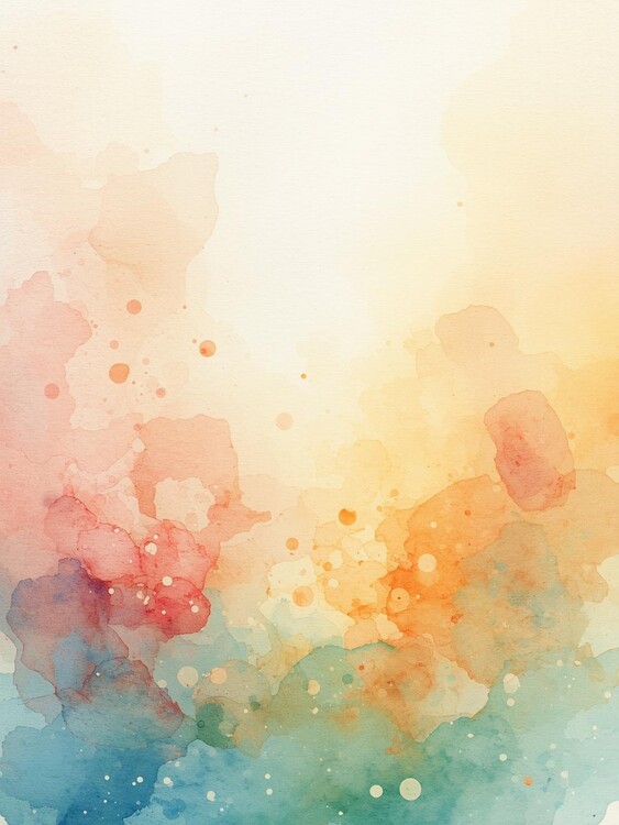 Poster Eine sanfte Fantasie in Aquarell