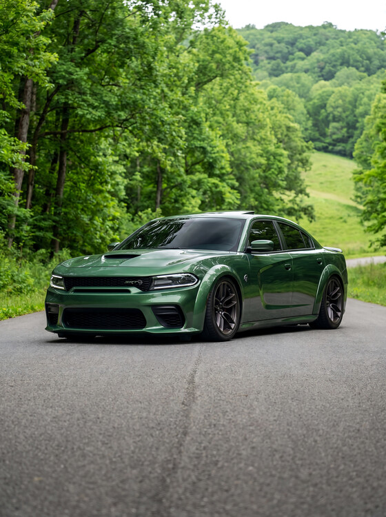 Poster Dodge Charger SRT Hellcat  Scenic Mountain Road