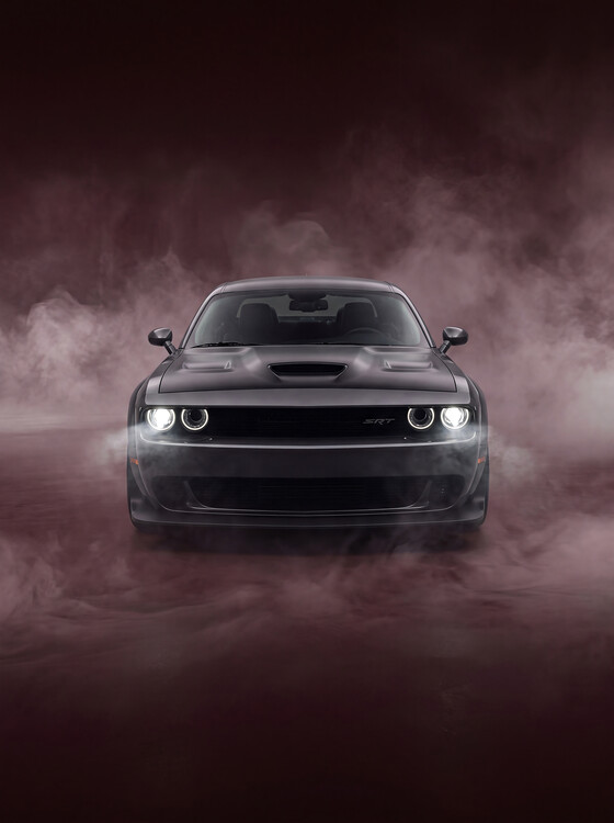 Canvas Print Dodge Charger SRT Hellcat | Midnight Black Muscle Car