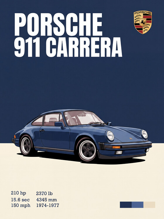 Billede på lærred Porsche 911 Carrera (1974-1977)