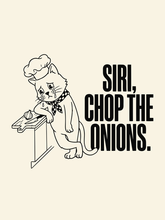 Poster Chop The Onions - Kitchen