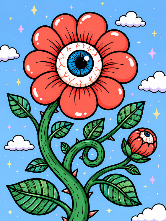 Плакат Skybound Eye Blossom