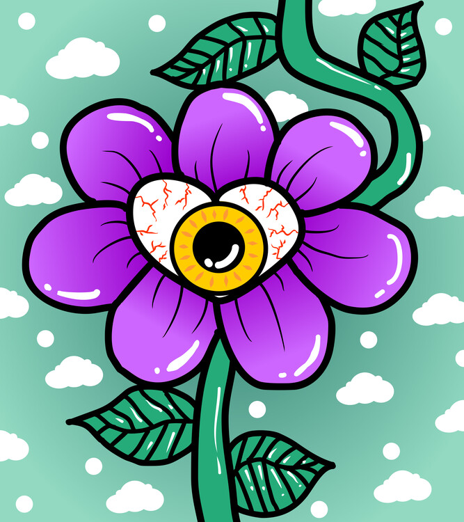 Плакат Heart Iris Flower