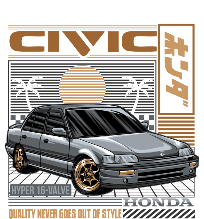 Camiseta Honda Civic EF – Retro Street