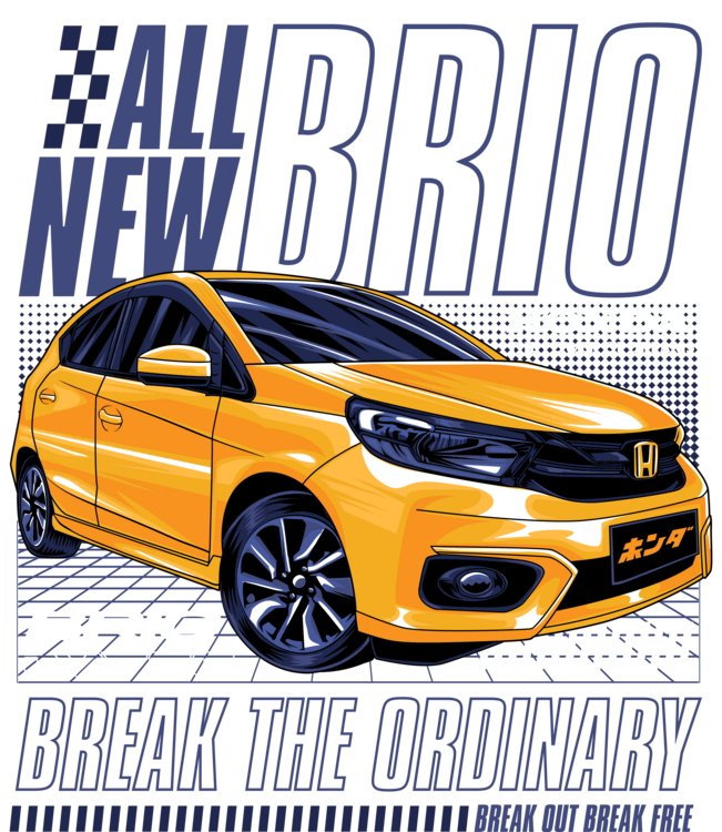Camiseta Honda Brio – Break the Ordinary