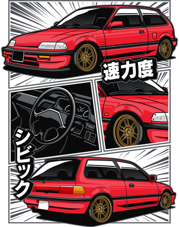 T-shirt Honda Civic – Street Legends