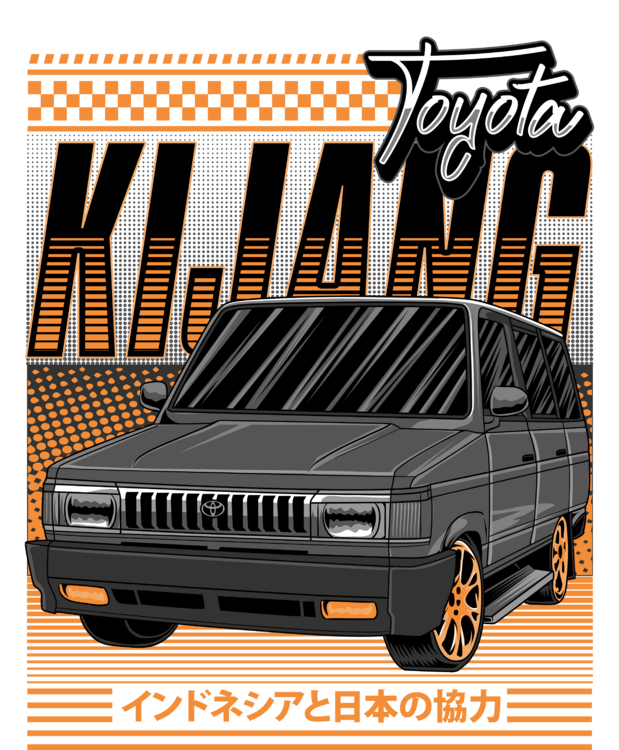 T-Shirt Toyota Kijang – Retro Van