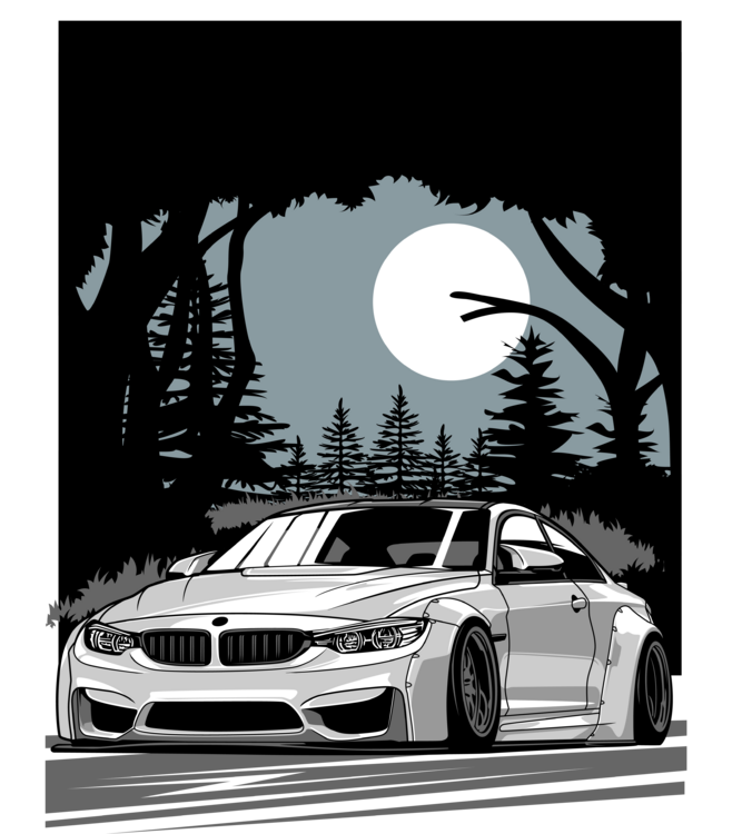 Camiseta BMW M3 – Midnight Forest