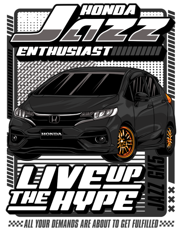 T-shirt Honda Jazz – Live Up the Hype