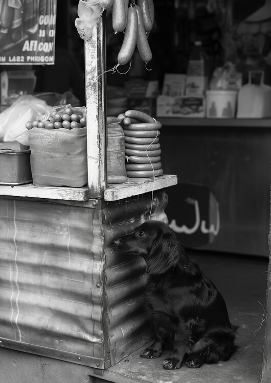 Poster Street Dog By Shop