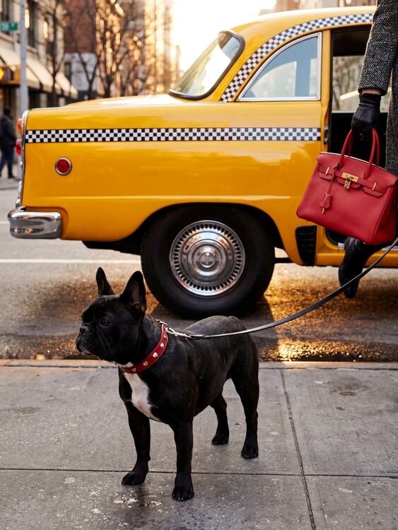 Poster Urban Dog Red Bag