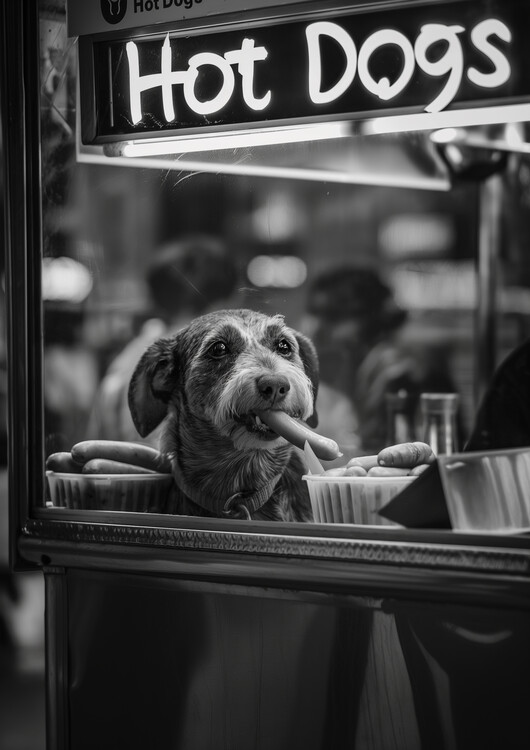 Poster Hot Dog Dog
