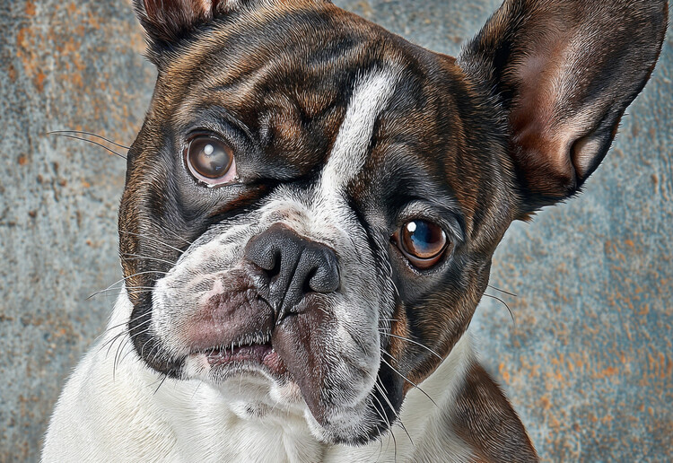 Poster Curious French Bulldog
