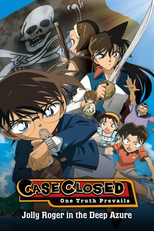 Plakát Detective Conan Jolly Roger in the Deep Azure (2007)