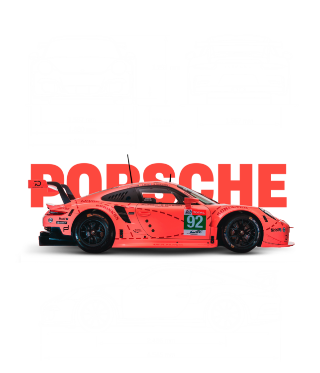 T-shirt Porsche Motorsport Blueprint