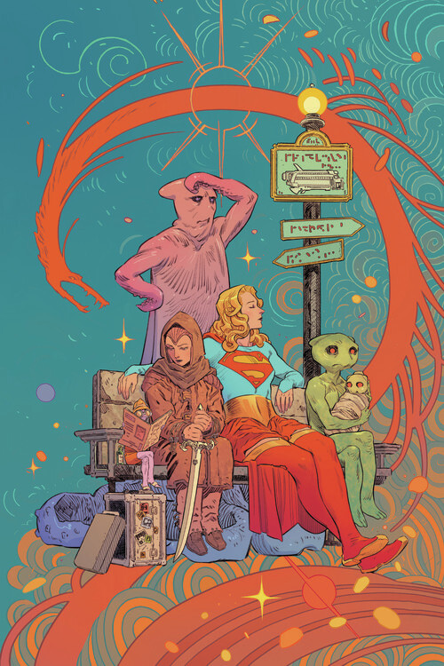 Poster Supergirl - Bus stop