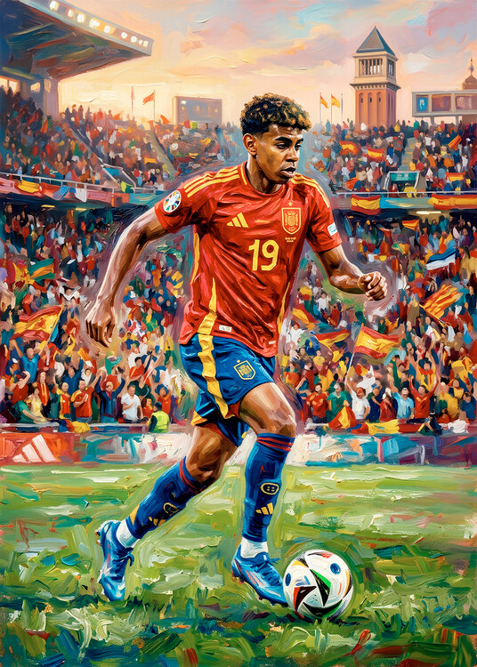 Plagát Lamine Football Poster