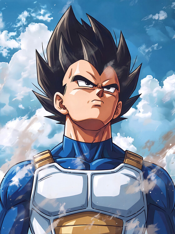 Плакат Vegeta Dragon Ball Z Anime Art Print