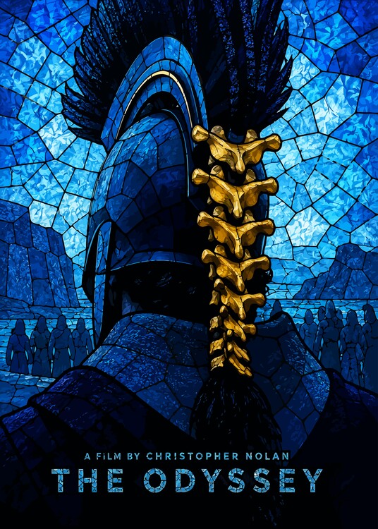 Poster Trending Movie 01 in Stained Glass