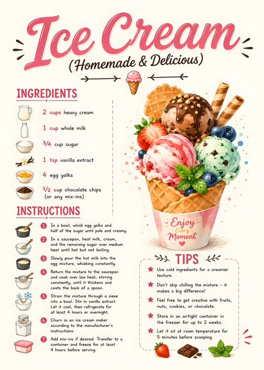 Poster Ice cream