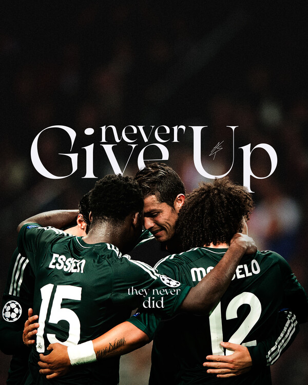 Poster Never Give Up, they never did!