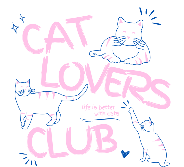 Tričko Cat Lovers Club 4