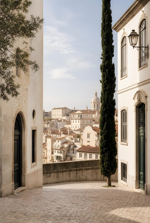 Плакат Cypress View | Mediterranean Architecture Wall Art