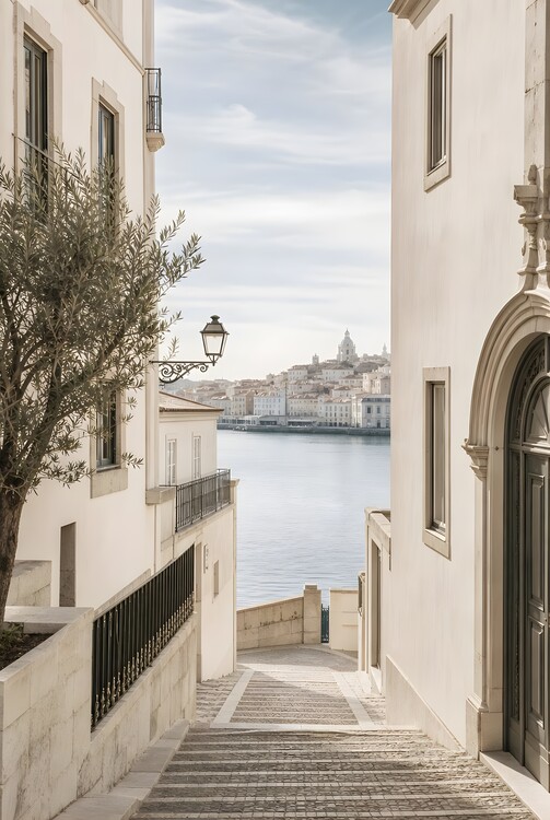 Poster Harbour Light | Mediterranean Harbour Wall Art