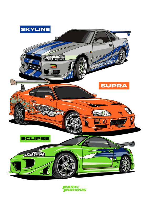 Tričkó Fast & Furious – JDM Legends