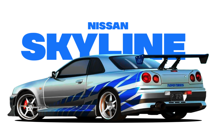 Tričkó Nissan – Skyline Blue