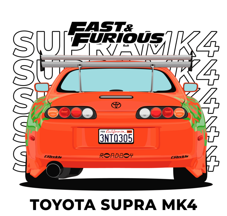 Tričkó Toyota – Supra MK4 Rear View