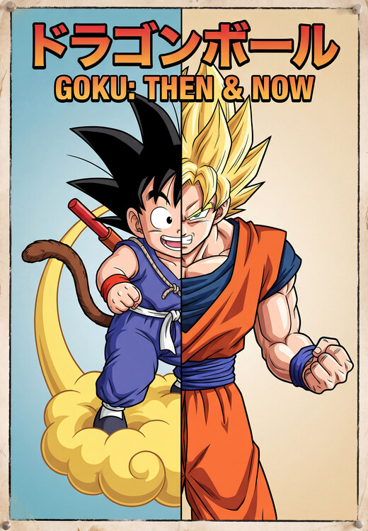 Poster Dragon Ball: The Epic Evolution of Son Goku