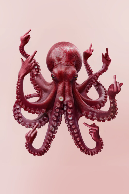Poster Artem Pozdniakov - Fucktopus
