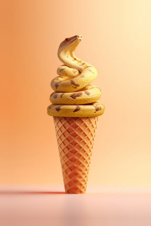 Poster Artem Pozdniakov - Snake Ice Cream