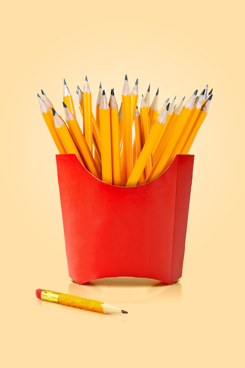 Poster Artem Pozdniakov - Pencil Fries