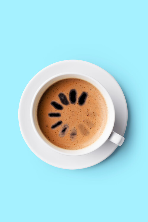 Poster Artem Pozdniakov - Coffee Loading